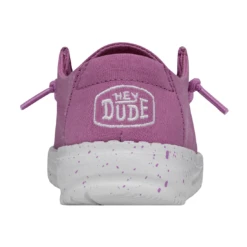 Heydude Hey Dude Wendy Toddler Slub Violet 12 Heydude Hey Dude Wendy Toddler Slub Violet -Shoe Trend Shop 40144 508 WENDYTODDLERSLUBCANVAS VIOLET RIGHTBACK