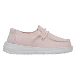 Heydude Hey Dude Wendy Toddler Slub Canvas Pink 13 Heydude Hey Dude Wendy Toddler Slub Canvas Pink -Shoe Trend Shop 40144 680 WENDYTODDLERSLUBCANVAS PINK RIGHTSIDE