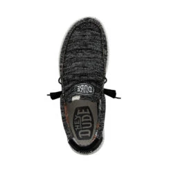 Wally Sox Stitch Wide - Black White -Shoe Trend Shop 40161 0YH WALLYSOXSTITCH BLACKWHITE LEFTTOP 1