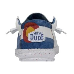 Wally Colorado Watercolor - White -Shoe Trend Shop 40382 100 WALLYCOLORADOWATERCOLOR WHITE LEFTBACK