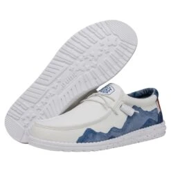 Wally Colorado Watercolor - White -Shoe Trend Shop 40382 100 WALLYCOLORADOWATERCOLOR WHITE PAIRBOTTOM