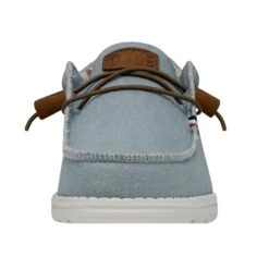 Wally Americana - Denim Stripe 9 Wally Americana - Denim Stripe -Shoe Trend Shop 40395 4OE WALLYAMERICANA DENIMSTRIPE LEFTFRONT