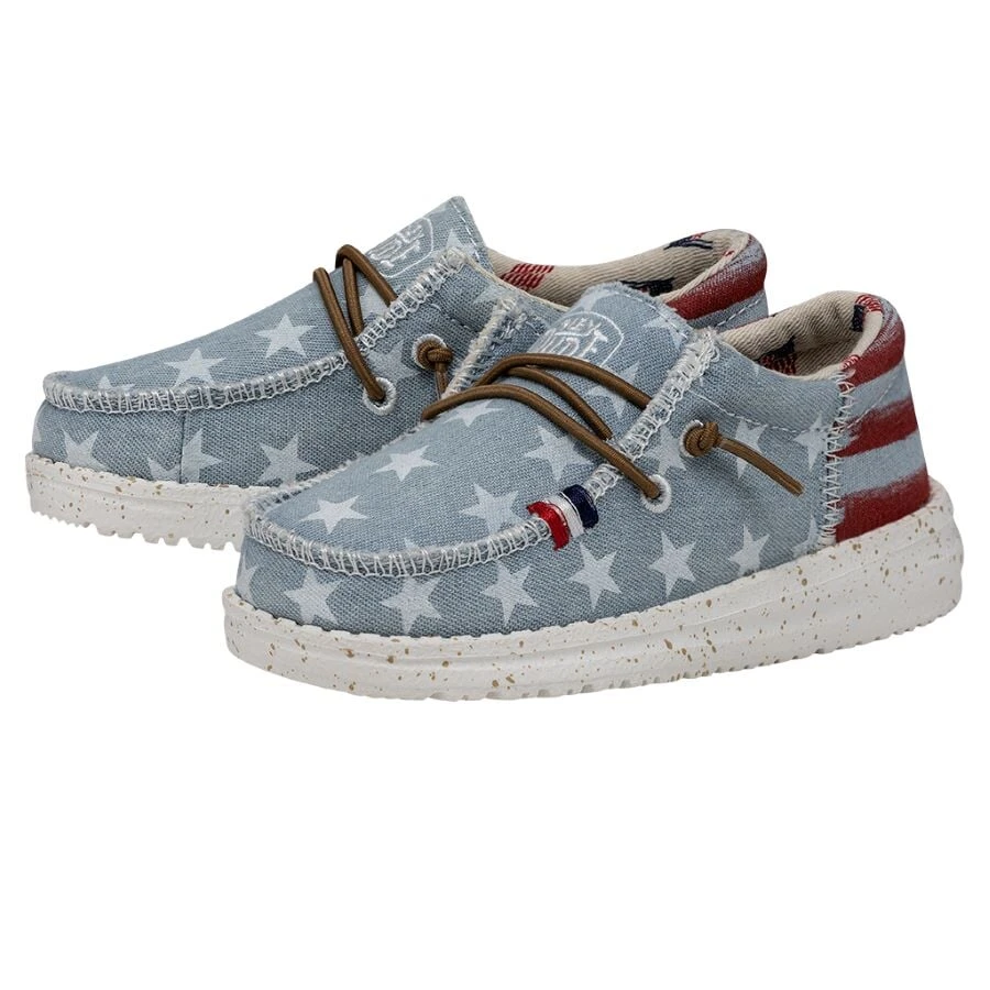 Wally Toddler Americana - Denim Star 2 Wally Toddler Americana - Denim Star - Image 2