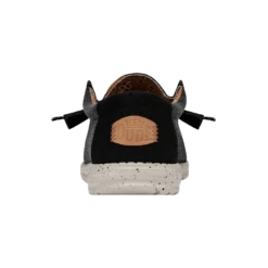 Wally Washed Canvas - Black 10 Wally Washed Canvas - Black -Shoe Trend Shop FW23 M 40296 001 WALLY WASHED CANVAS BLACK LEFT BACK