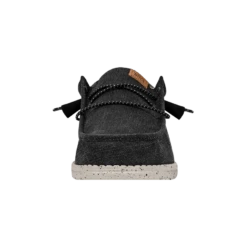 Wally Washed Canvas - Black 9 Wally Washed Canvas - Black -Shoe Trend Shop FW23 M 40296 001 WALLY WASHED CANVAS BLACK LEFT FRONT