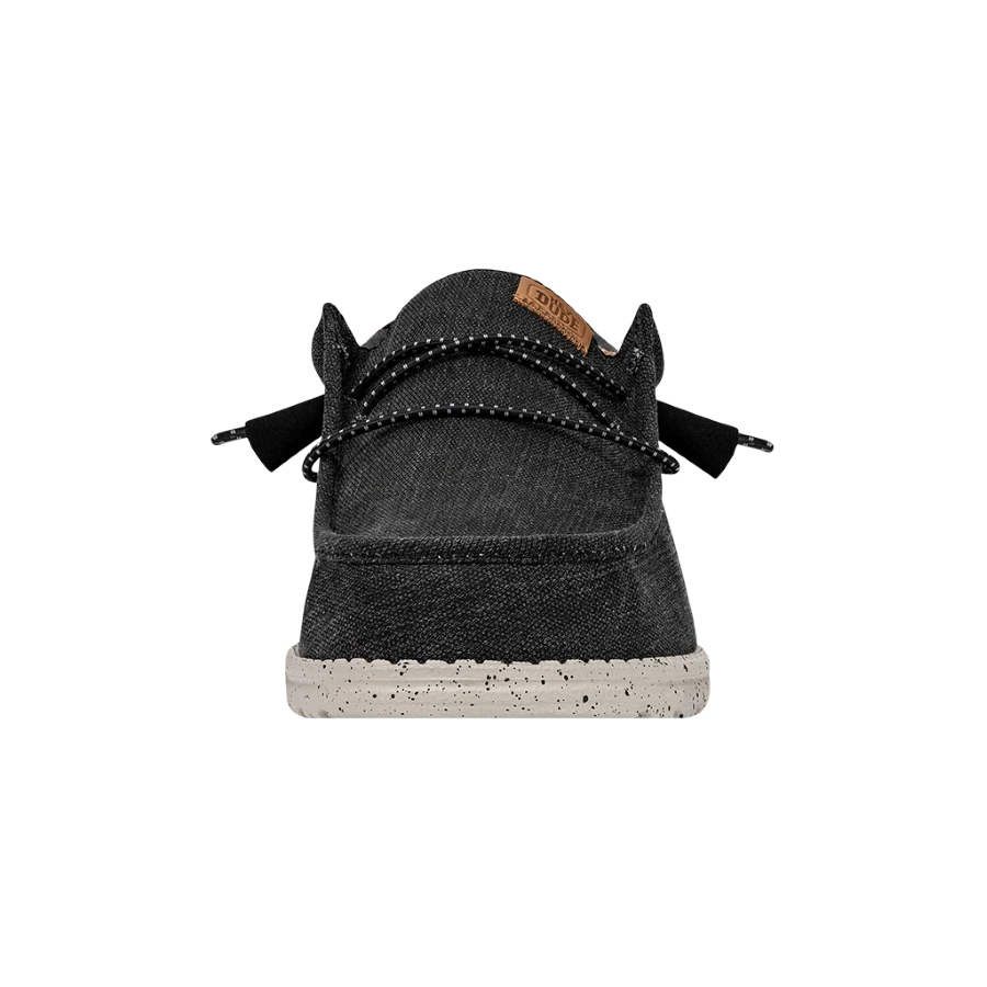 Wally Washed Canvas - Black 4 Wally Washed Canvas - Black - Image 4