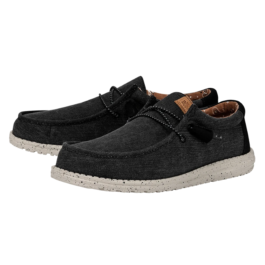 Wally Washed Canvas - Black 2 Wally Washed Canvas - Black - Image 2