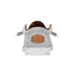 Wally Washed Canvas - Light Grey 10 Wally Washed Canvas - Light Grey -Shoe Trend Shop FW23 M 40296 007 WALLY WASHED CANVAS LIGHT GREY LEFT BACK