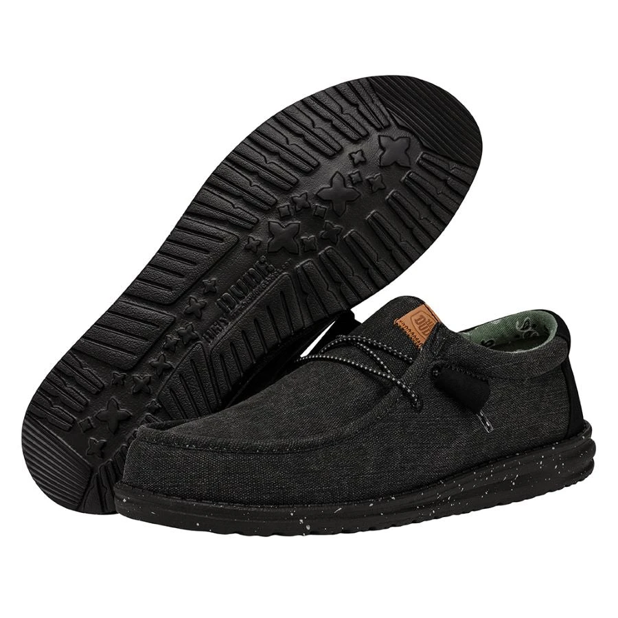 Wally Washed Canvas - Black/Black 3 Wally Washed Canvas - Black/Black - Image 3