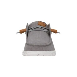 Wendy Washed Canvas - Grey 9 Wendy Washed Canvas - Grey -Shoe Trend Shop FW23 W 40297 030 WENDY WASHED CANVAS GREY LEFT FRONT