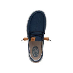 Wendy Washed Canvas - Navy 11 Wendy Washed Canvas - Navy -Shoe Trend Shop FW23 W 40297 410 WENDY WASHED CANVAS NAVY LEFT TOP