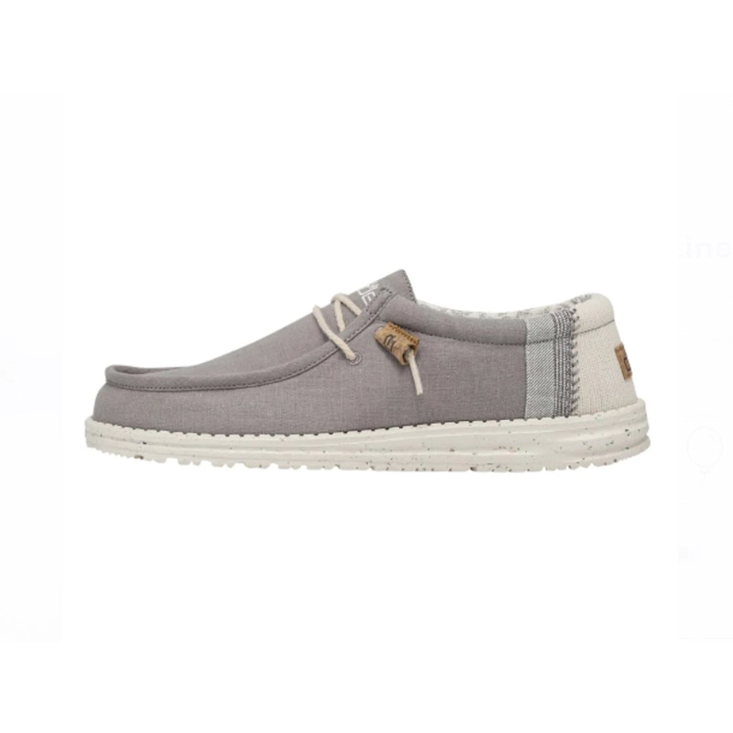 Heydude Hey Dude Men's Wally Linen Natural Grey Casual Shoe 1 Heydude Hey Dude Men's Wally Linen Natural Grey Casual Shoe