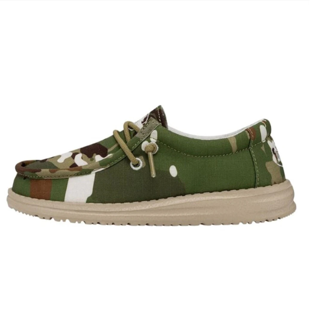 Heydude Hey Dude Wally Youth Ripstop Multi Camo 2 Heydude Hey Dude Wally Youth Ripstop Multi Camo - Image 2