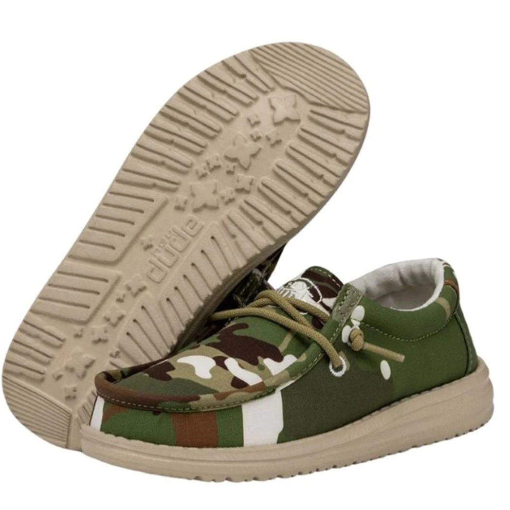 Heydude Hey Dude Wally Youth Ripstop Multi Camo 3 Heydude Hey Dude Wally Youth Ripstop Multi Camo - Image 3