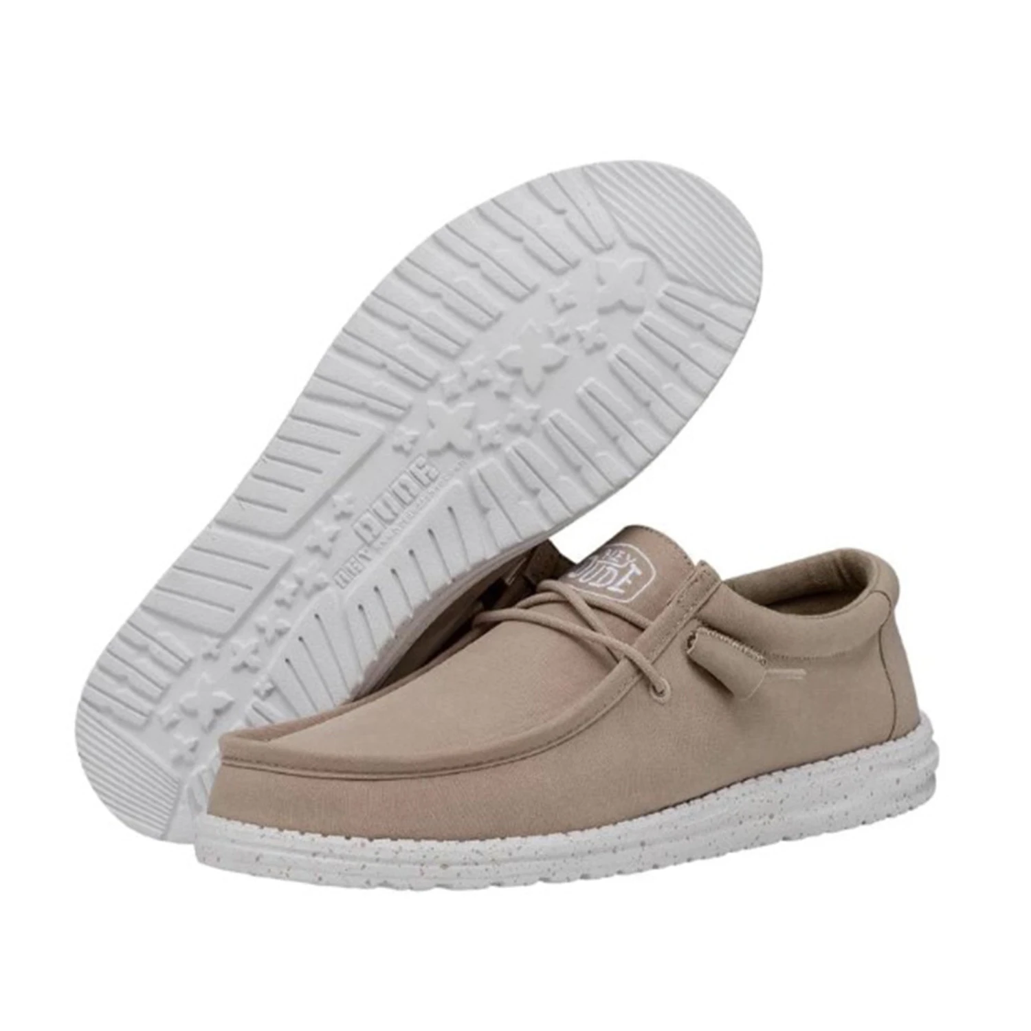 Heydude Hey Dude Men's Wally Slub Canvas Tan 3 Heydude Hey Dude Men's Wally Slub Canvas Tan - Image 3