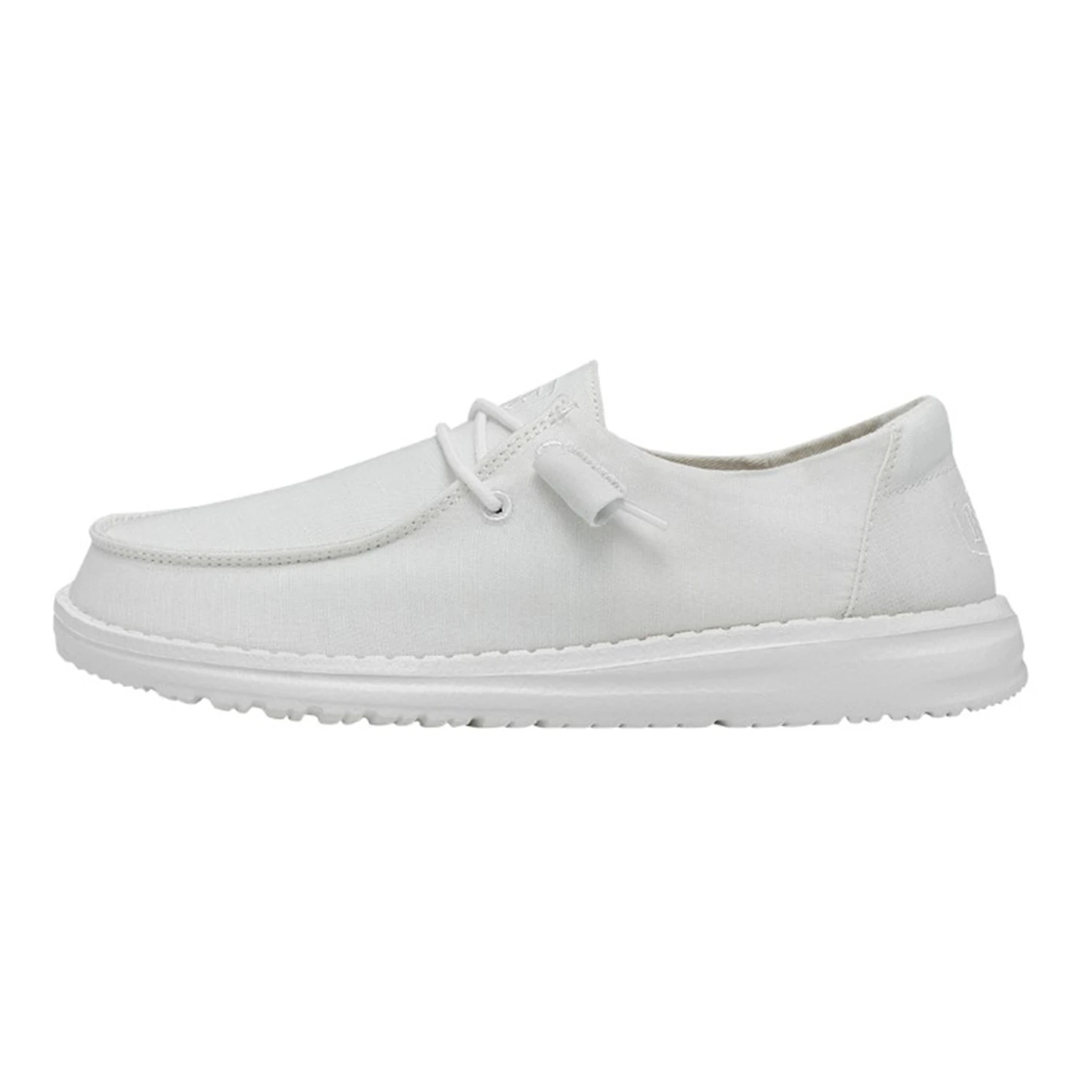 Heydude Hey Dude Women's Wendy Slub Canvas White Shoes 3 Heydude Hey Dude Women's Wendy Slub Canvas White Shoes - Image 3