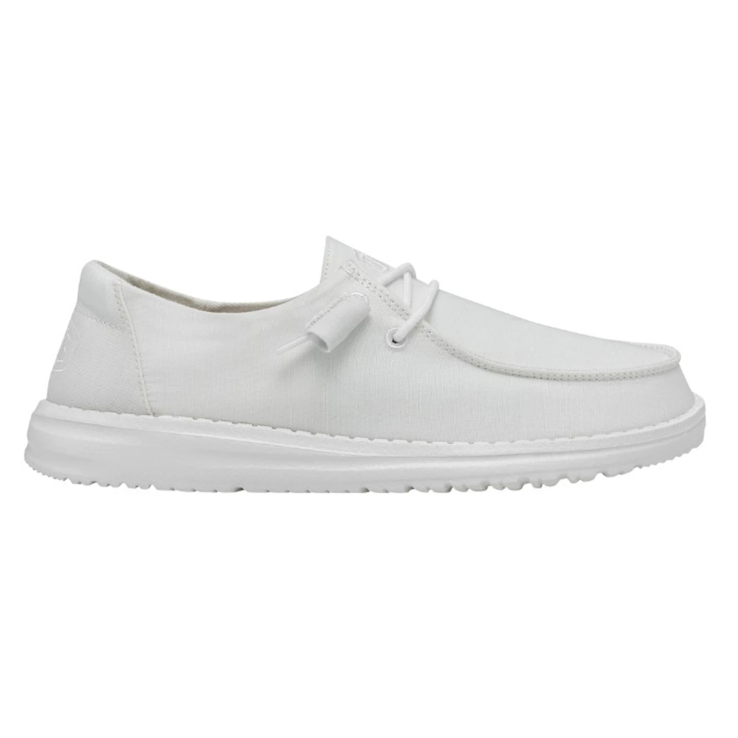Heydude Hey Dude Women's Wendy Slub Canvas White Shoes 4 Heydude Hey Dude Women's Wendy Slub Canvas White Shoes - Image 4
