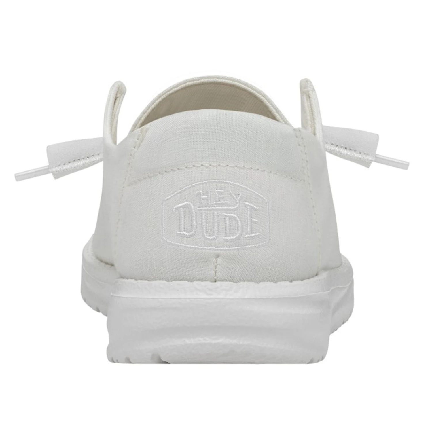 Heydude Hey Dude Women's Wendy Slub Canvas White Shoes 8 Heydude Hey Dude Women's Wendy Slub Canvas White Shoes - Image 8