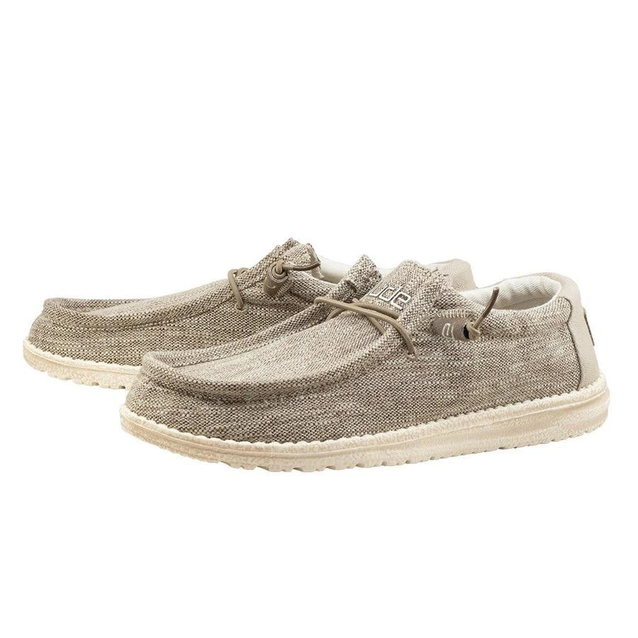 Heydude Hey Dude Beige Woven Wally Shoe 1 Heydude Hey Dude Beige Woven Wally Shoe