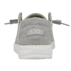 Heydude Hey Dude Youth Wendy Chambray Braid Grey Shoe 8 Heydude Hey Dude Youth Wendy Chambray Braid Grey Shoe -Shoe Trend Shop girls hey dude wendy chambray slip on sneaker 130123327 grey back 13488.1652906092