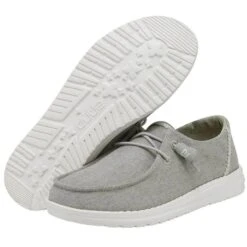 Heydude Hey Dude Youth Wendy Chambray Braid Grey Shoe 9 Heydude Hey Dude Youth Wendy Chambray Braid Grey Shoe -Shoe Trend Shop girls hey dude wendy chambray slip on sneaker 130123327 grey bottom top 70625.1652906091