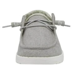 Heydude Hey Dude Youth Wendy Chambray Braid Grey Shoe 7 Heydude Hey Dude Youth Wendy Chambray Braid Grey Shoe -Shoe Trend Shop girls hey dude wendy chambray slip on sneaker 130123327 grey front 25818.1652906092